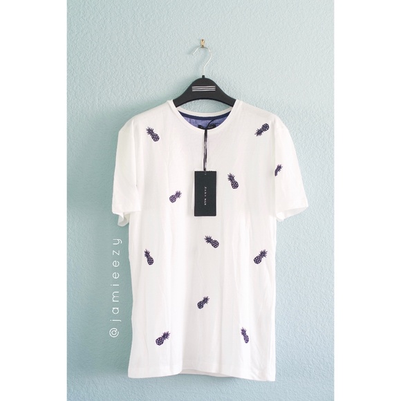 Zara Other - Zara (Men) | NWT Embroidered Pineapple T-Shirt